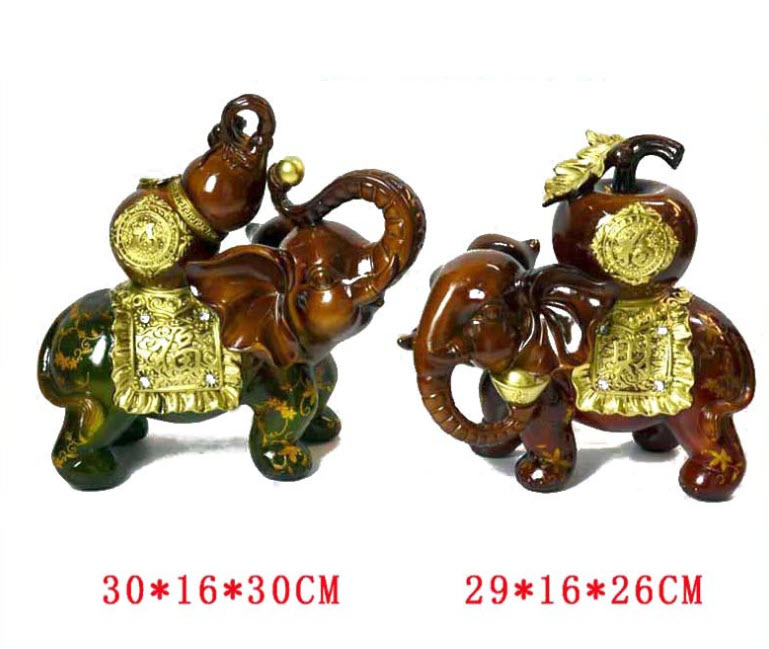 Cặp Con Voi trang trí giả gỗ Sail JX2221