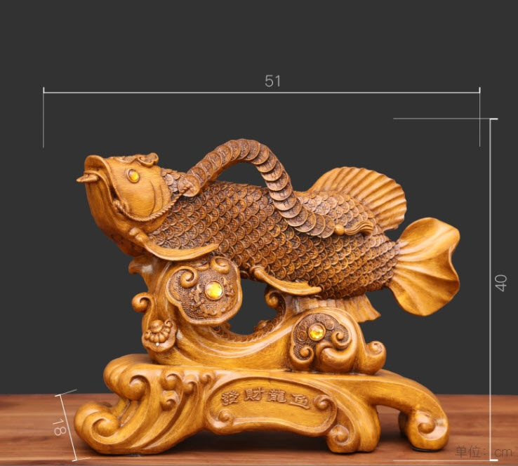 Đồ trang trí phong thủy Cá Rồng Sail BS4232