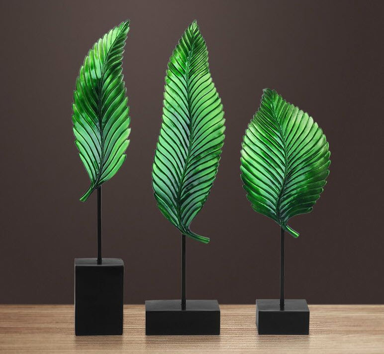 Đồ trang trí để bàn 3 Chiếc Lá Yifang LKD1357