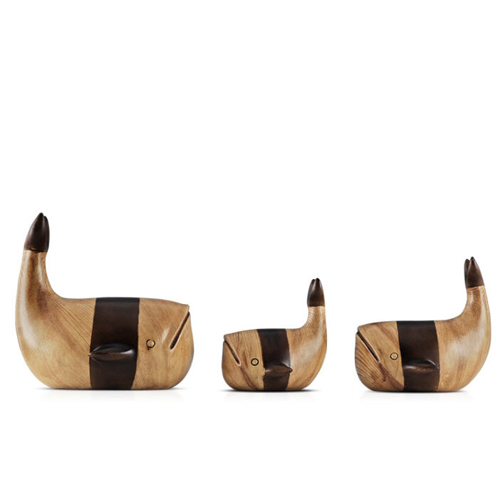 Đồ trang trí để bàn 3 Cá Voi Yifang QKD1997