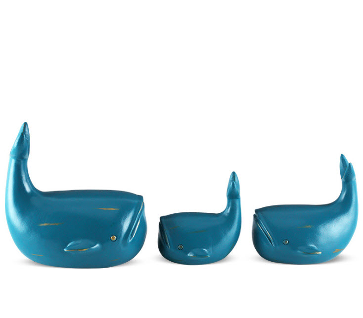 Đồ trang trí để bàn 3 Cá Voi Yifang QKD1997