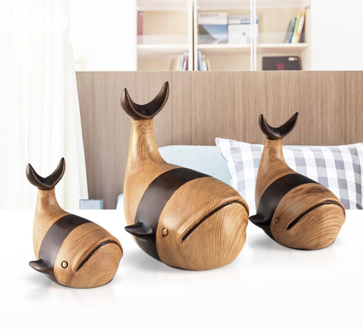 Đồ trang trí để bàn 3 Cá Voi Yifang QKD1997