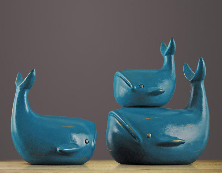 Đồ trang trí để bàn 3 Cá Voi Yifang QKD1997