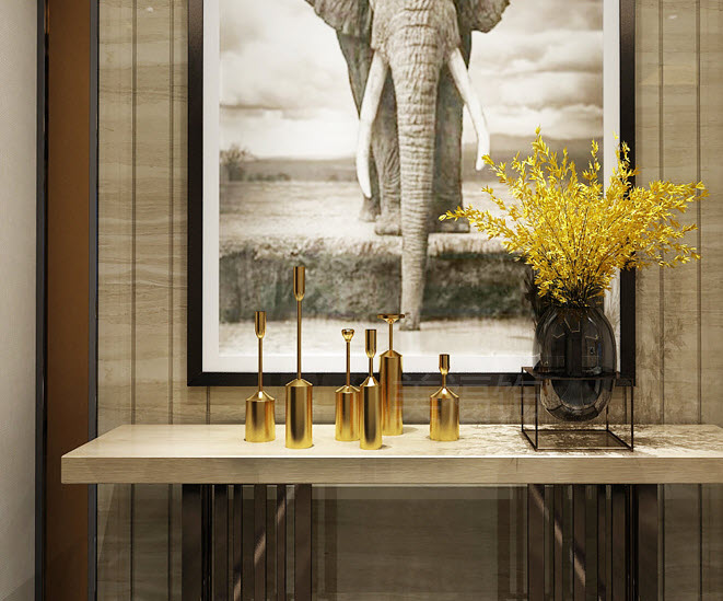 Chân nến trang trí 6 món Hibee HB54454