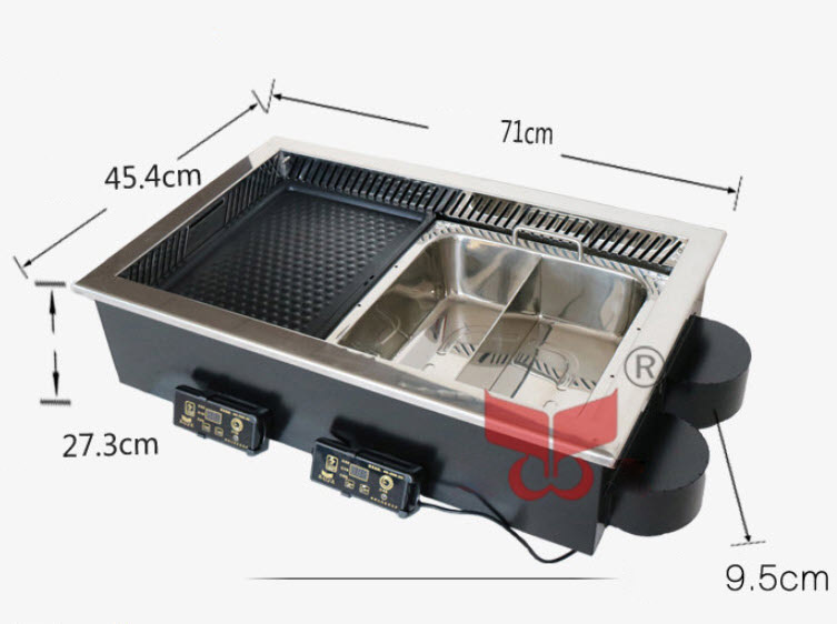 Lẩu nướng điện cho nhà hàng Yawei 710KSL