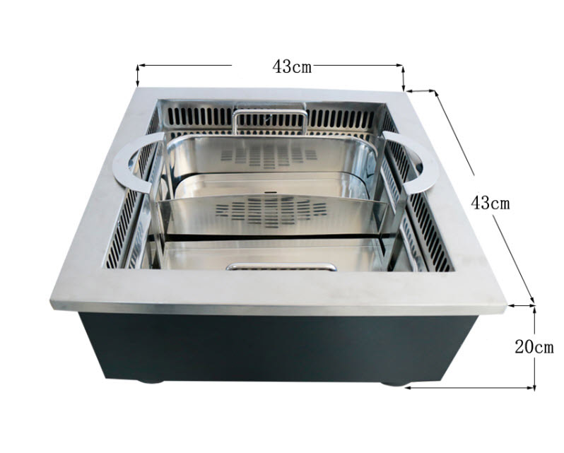 Lẩu điện nâng tự động cho nhà hàng Yawei YW001