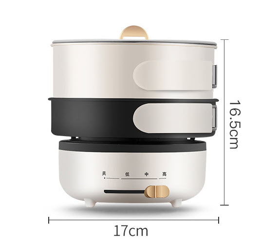 Bộ bếp điện nồi chảo mini Meisu ADS001