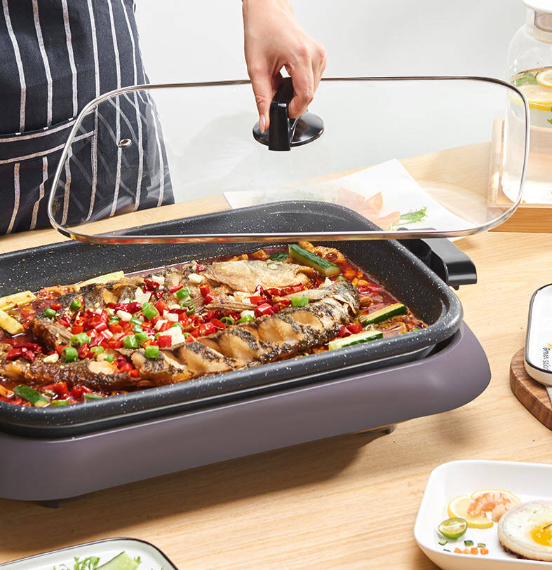 Nồi đa năng ăn lẩu nướng BBQ Jupai QY505