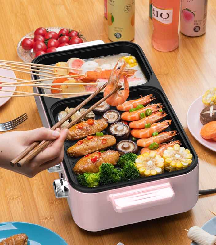Nồi đa năng ăn lẩu nướng BBQ Jupai WHG001