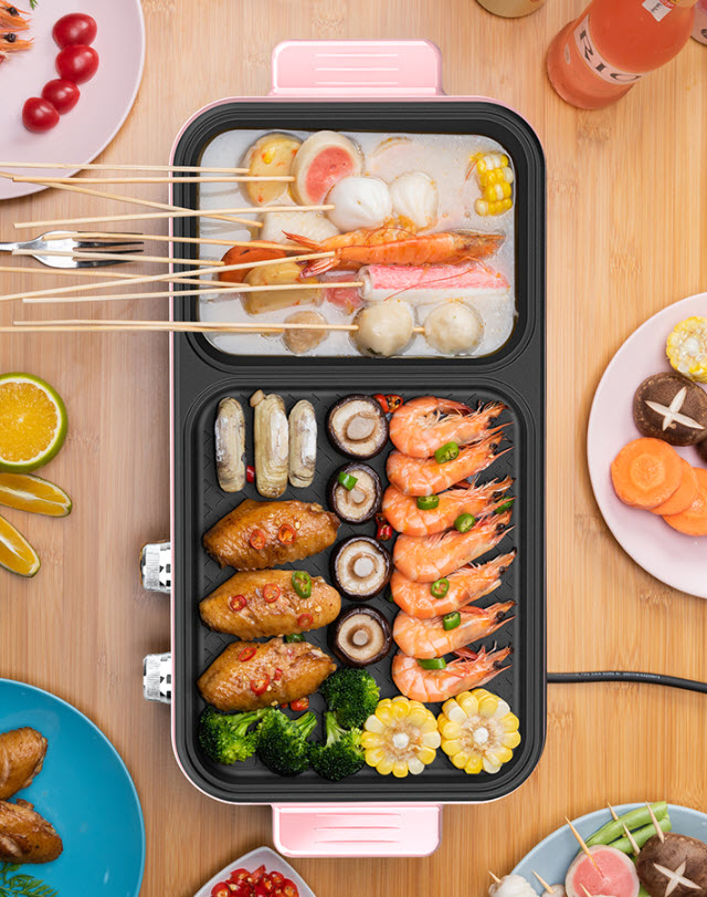 Nồi đa năng ăn lẩu nướng BBQ Jupai WHG001