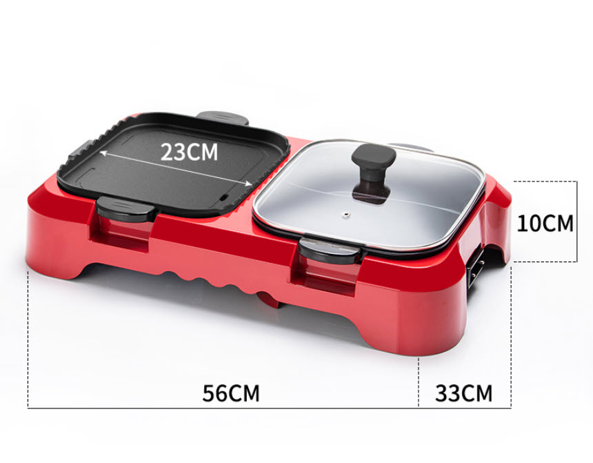 Nồi đa năng ăn lẩu nướng BBQ Jupai JHG001