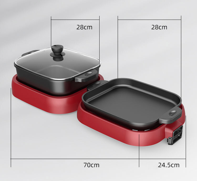Nồi đa năng ăn lẩu nướng BBQ Aoran A3