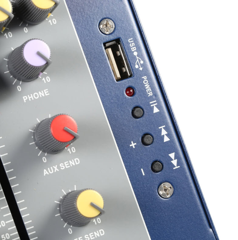 Mixer 4 channel kết nối bluetooth Landis F4