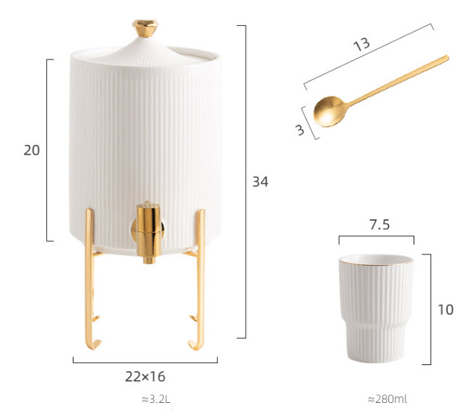 Bộ bình ly đựng nước sứ Forsuna FR001