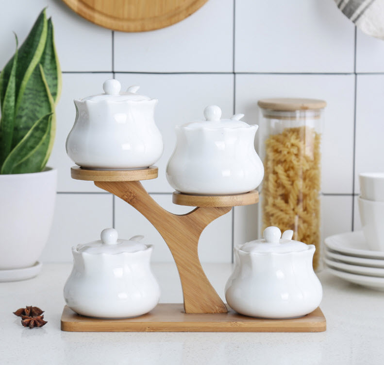 Bộ đựng gia vị 4 ngăn Garley A7172