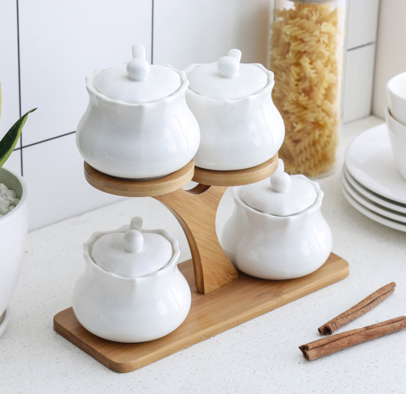 Bộ đựng gia vị 4 ngăn Garley A7172