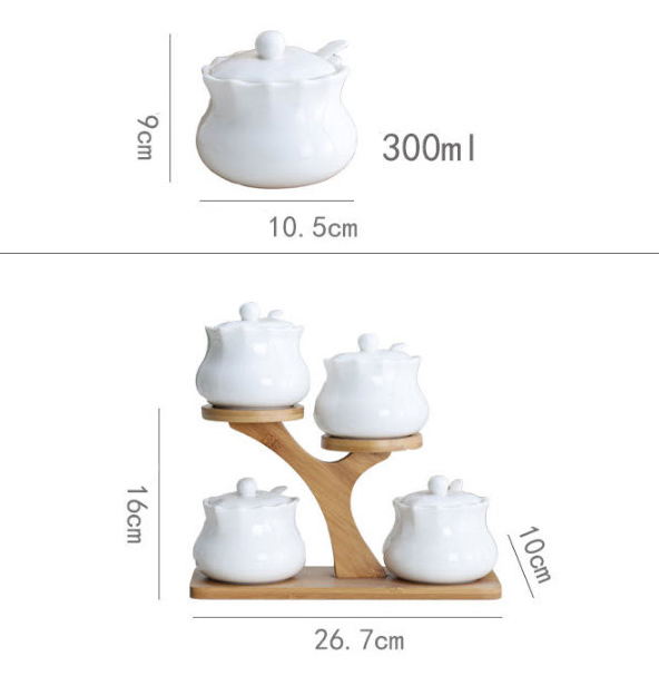 Bộ đựng gia vị 4 ngăn Garley A7172