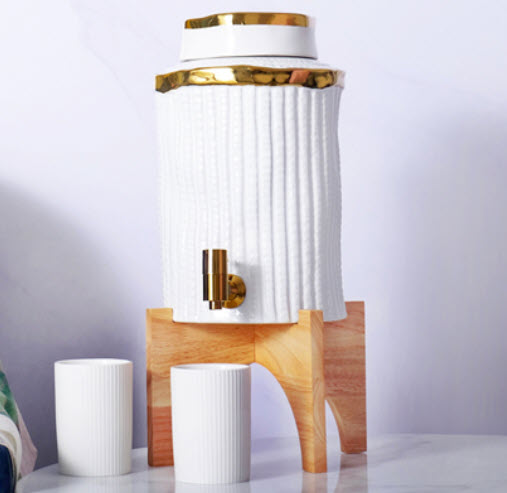 Bình sứ đựng nước handmade 8L Carpenter BJW016