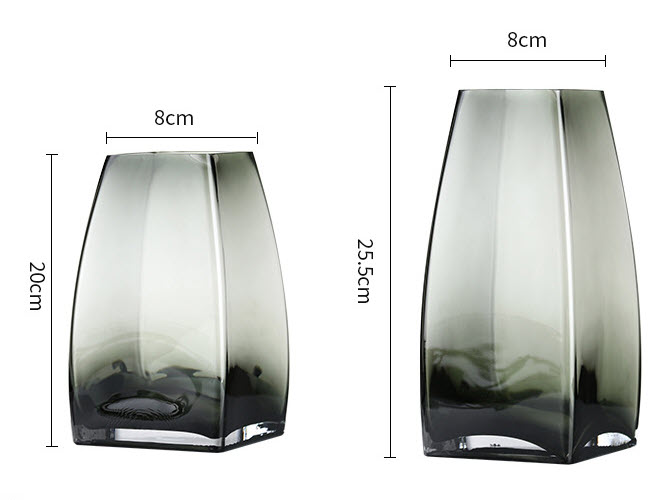 Bình bông thủy tinh vuông Binji BJ87009