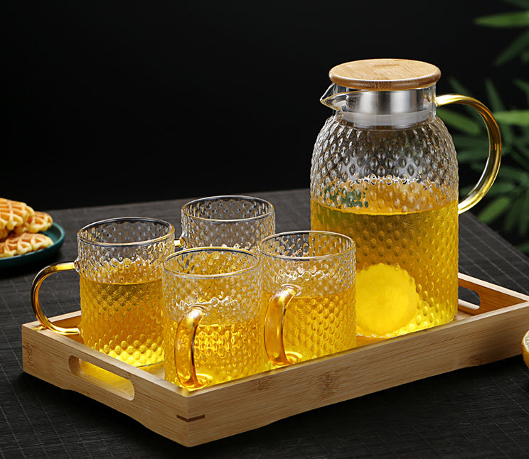 Bộ bình ly đựng nước thủy tinh Peaceful XH122