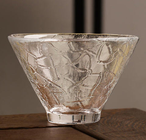 Ly uống trà thủy tinh handmade Dehua CJ180919