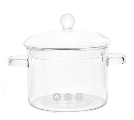 Nồi thủy tinh mini nấu mì 15cm Flange FL001