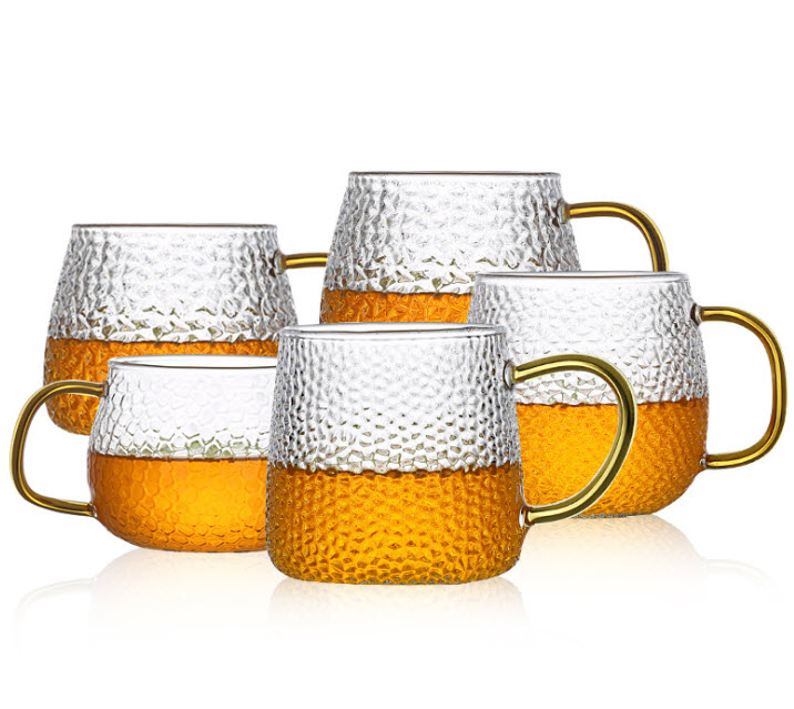 Ly thủy tinh handmade 400ml Peaceful XH121