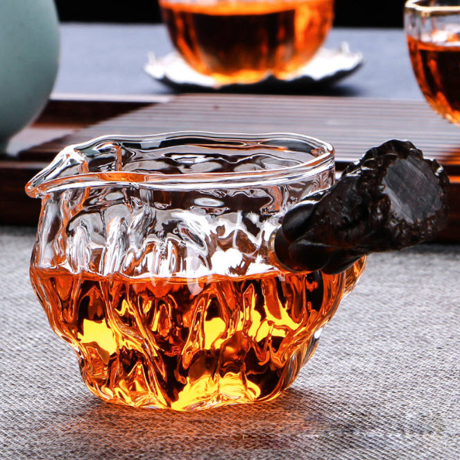 Ấm rót trà đạo 350ml thủy tinh Peaceful XH082