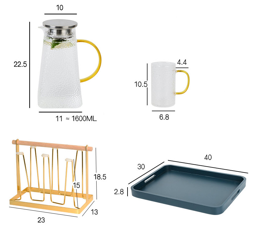 Bộ bình ly đựng nước thủy tinh Prince SHP02