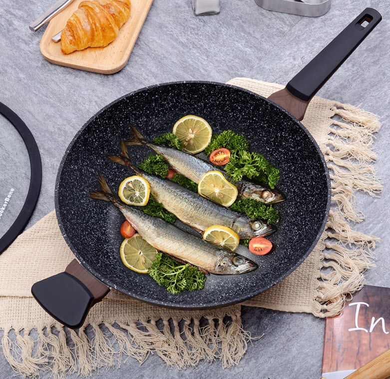 Chảo vân đá sâu lòng 32cm CookerHene CGMD001
