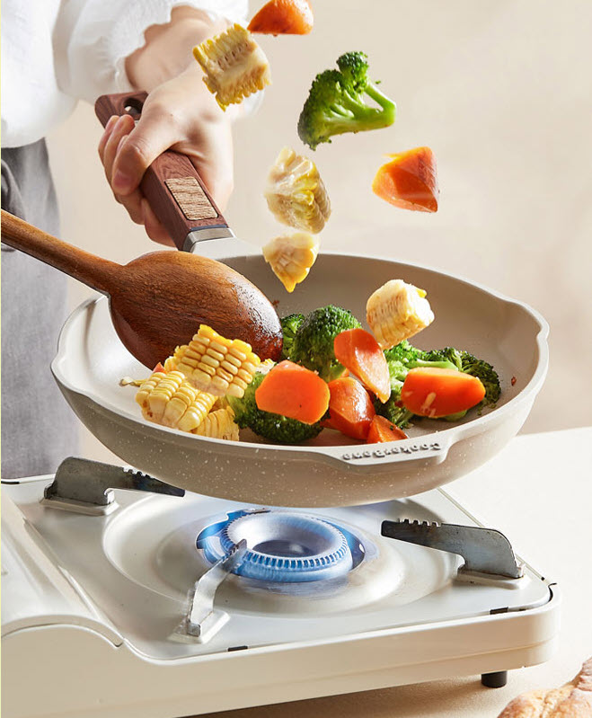 Chảo vân đá 5 lớp 32cm CookerHene CK32DJP2