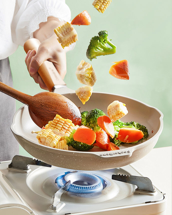 Chảo vân đá 5 lớp 30cm CookerHene CK200604