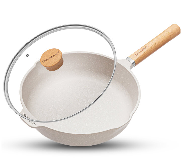 Chảo vân đá 5 lớp 30cm CookerHene CK200604