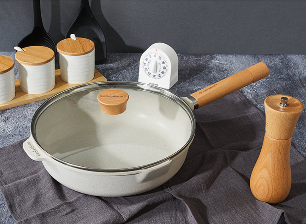 Chảo vân đá 5 lớp 30cm CookerHene CK200604