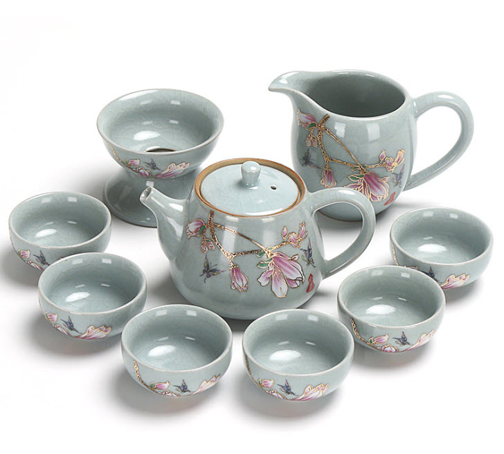 Bộ tách trà sứ ceramics Shengda RY088