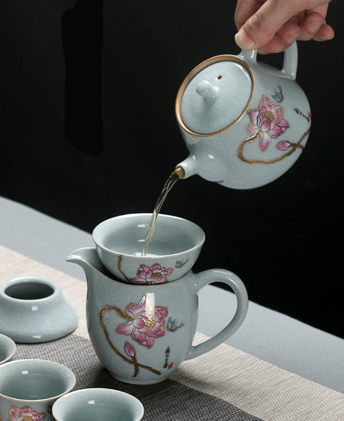 Bộ tách trà sứ ceramics Shengda RY088