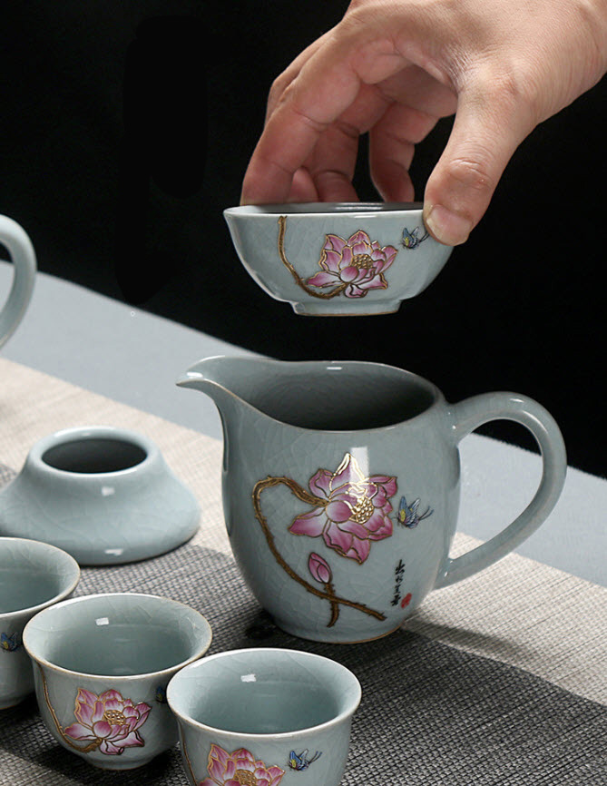 Bộ tách trà sứ ceramics Shengda RY088