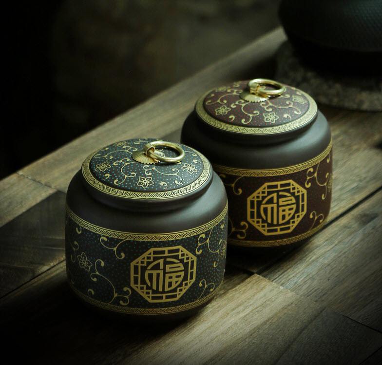 Hộp đựng trà khô sứ ceramics Shengda ZS0012