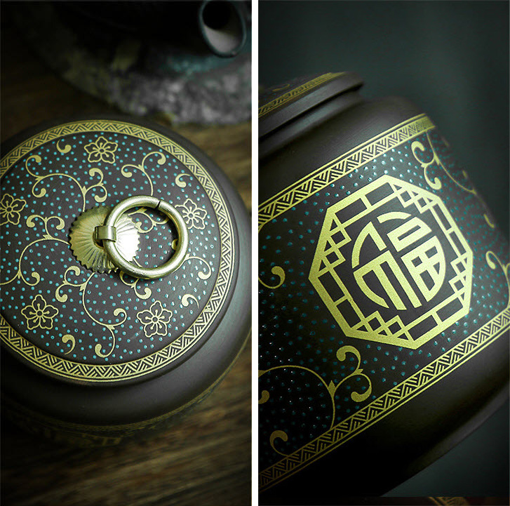 Hộp đựng trà khô sứ ceramics Shengda ZS0012