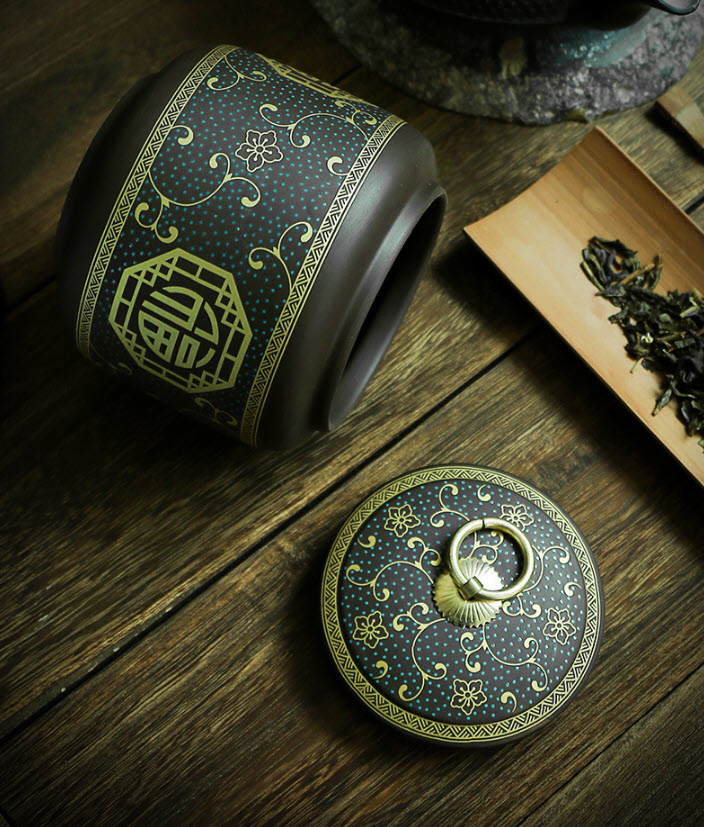 Hộp đựng trà khô sứ ceramics Shengda ZS0012