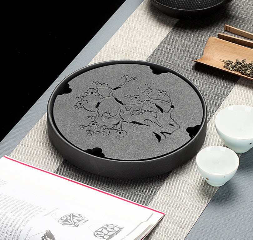 Khay pha trà sứ ceramics Shengda HTCP035