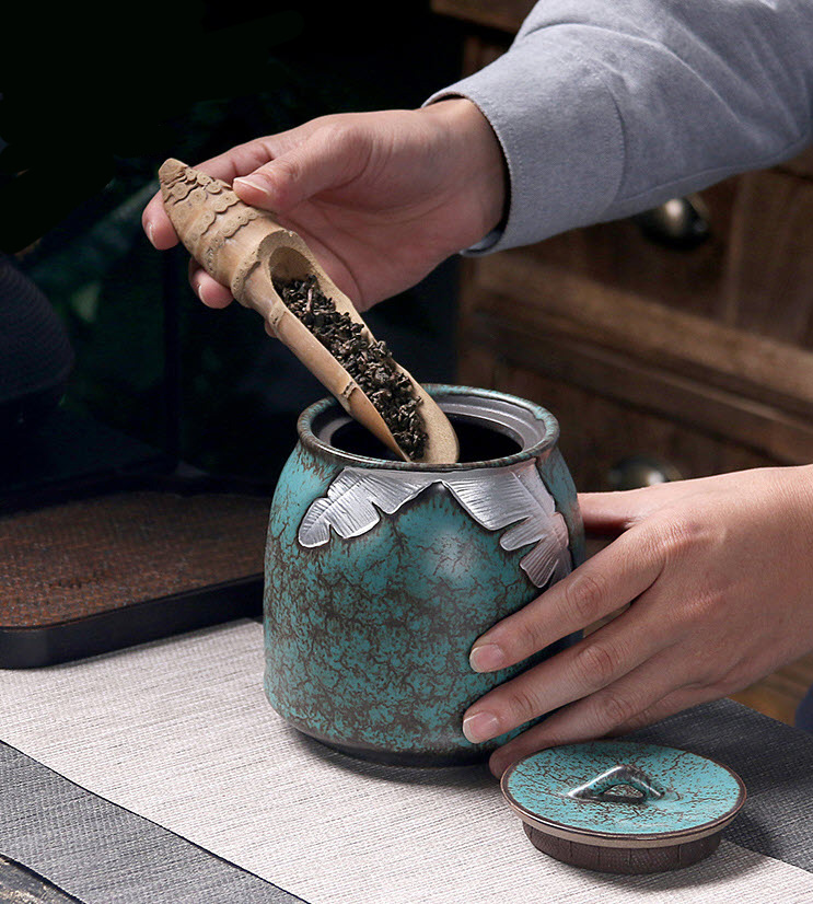 Hộp đựng trà khô sứ ceramics Shengda CYG1619