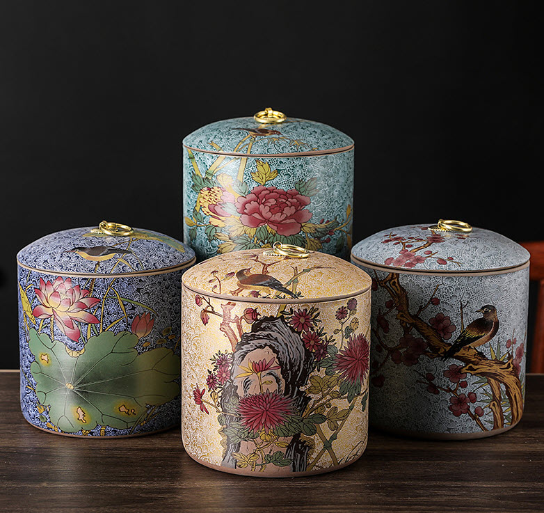 Hộp đựng trà khô sứ ceramics Shengda YL025