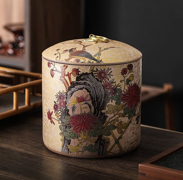 Hộp đựng trà khô sứ ceramics Shengda YL025
