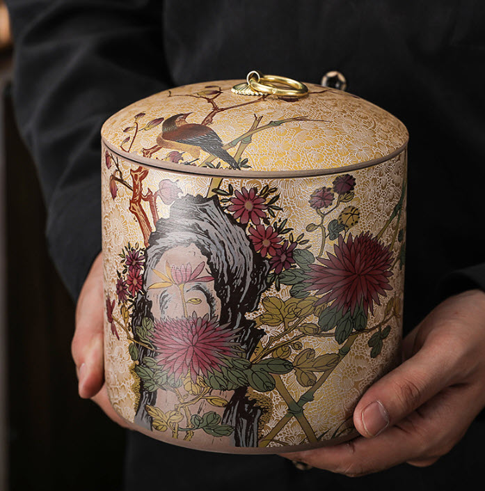 Hộp đựng trà khô sứ ceramics Shengda YL025