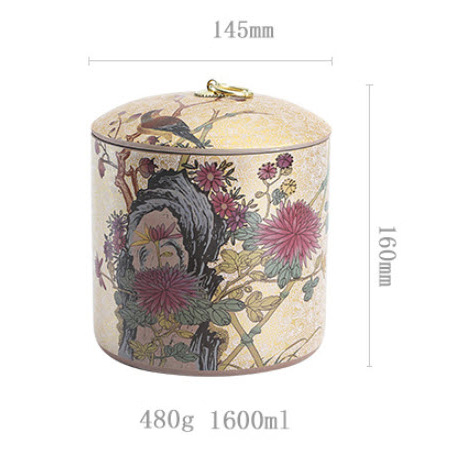 Hộp đựng trà khô sứ ceramics Shengda YL025