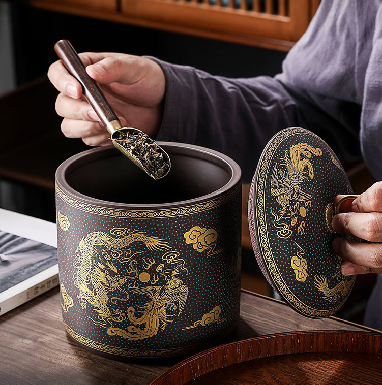 Hộp đựng trà khô sứ ceramics Shengda YL1222