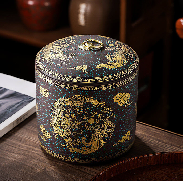 Hộp đựng trà khô sứ ceramics Shengda YL1222