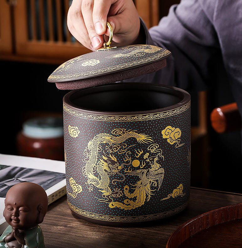 Hộp đựng trà khô sứ ceramics Shengda YL1222