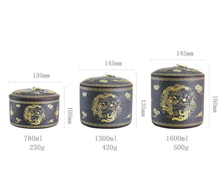 Hộp đựng trà khô sứ ceramics Shengda YL1222